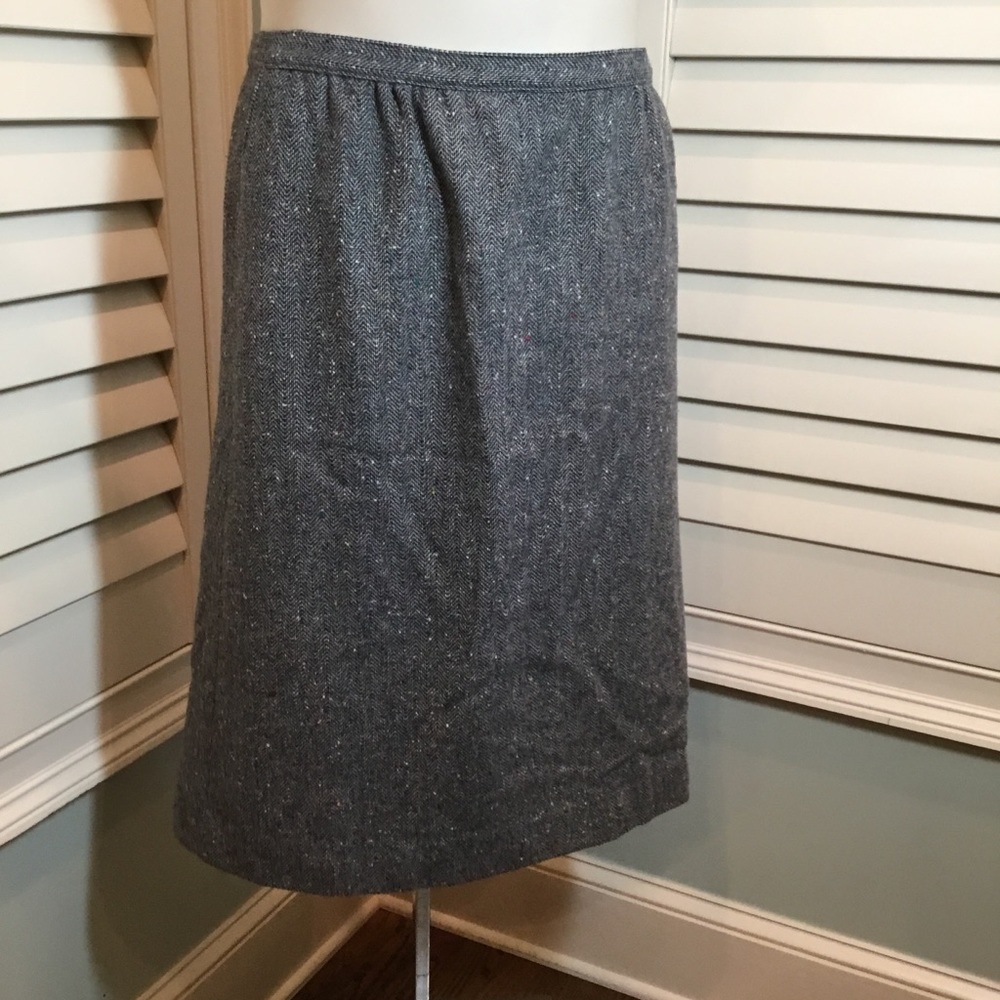 Pendleton Heather Wool Lined Skirt Size 16.